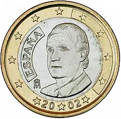 1 Euro 2002 Large Obverse coin