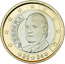 1 Euro 2004 Large Obverse coin
