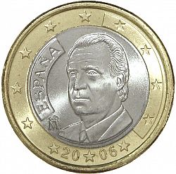 1 Euro 2006 Large Obverse coin