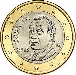 1 Euro 2013 Large Obverse coin