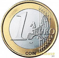 1 Euro 2013 Large Reverse coin