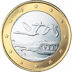 1 Euro 1999 Large Obverse coin