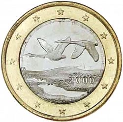 1 Euro 2000 Large Obverse coin