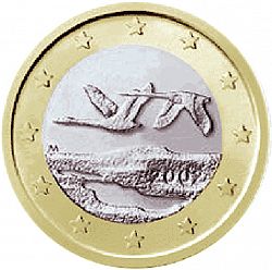 1 Euro 2002 Large Obverse coin