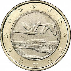 1 Euro 2011 Large Obverse coin