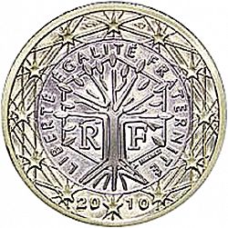 1 Euro 2010 Large Obverse coin