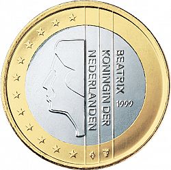 1 Euro 1999 Large Obverse coin