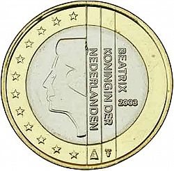 1 Euro 2003 Large Obverse coin