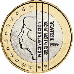 1 Euro 2009 Large Obverse coin