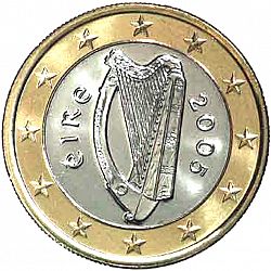 1 Euro 2005 Large Obverse coin