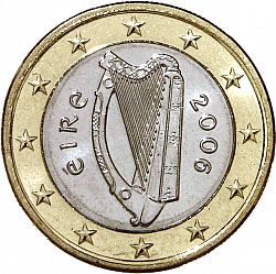 1 Euro 2006 Large Obverse coin