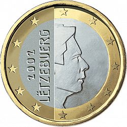 1 Euro 2002 Large Obverse coin