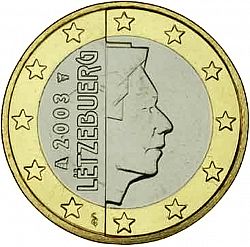 1 Euro 2003 Large Obverse coin