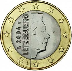 1 Euro 2004 Large Obverse coin