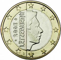 1 Euro 2005 Large Obverse coin