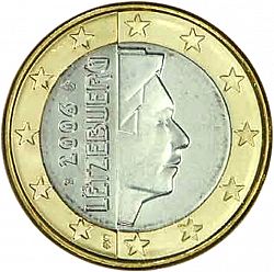 1 Euro 2006 Large Obverse coin