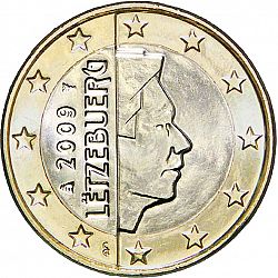 1 Euro 2009 Large Obverse coin