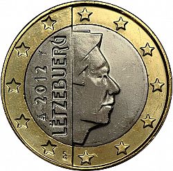 1 Euro 2012 Large Obverse coin