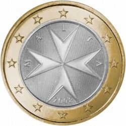 1 Euro 2008 Large Obverse coin