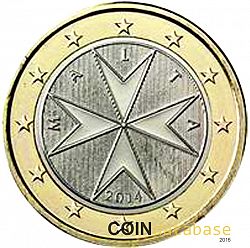 1 Euro 2014 Large Obverse coin