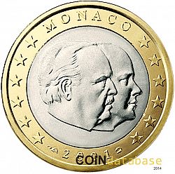 1 Euro 2001 Large Obverse coin