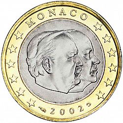 1 Euro 2002 Large Obverse coin