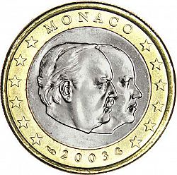 1 Euro 2003 Large Obverse coin