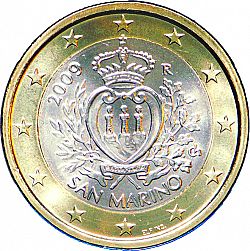 1 Euro 2009 Large Obverse coin