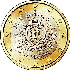 1 Euro 2013 Large Obverse coin