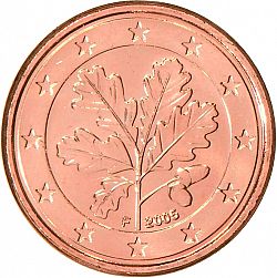 1 cent 2005 Large Obverse coin