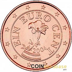 1 cent 2004 Large Obverse coin