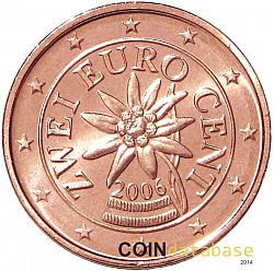 1 cent 2006 Large Obverse coin