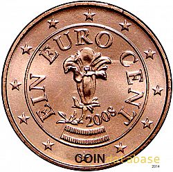 1 cent 2008 Large Obverse coin