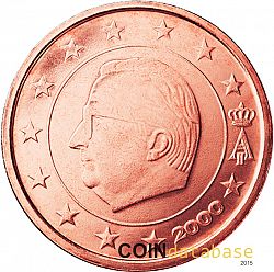 1 cent 2000 Large Obverse coin