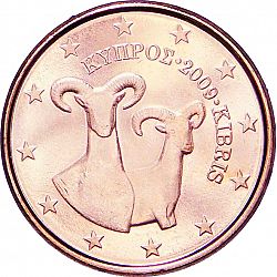 1 cent 2009 Large Obverse coin