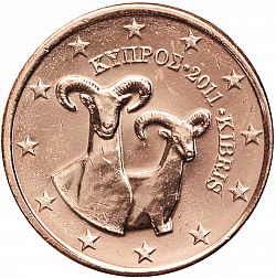 1 cent 2011 Large Obverse coin