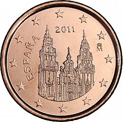 1 cent 2011 Large Obverse coin