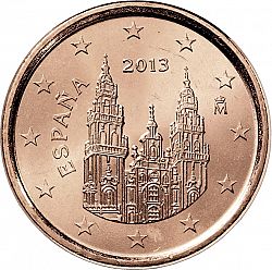 1 cent 2013 Large Obverse coin