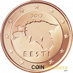 1 cent 2012 Large Obverse coin