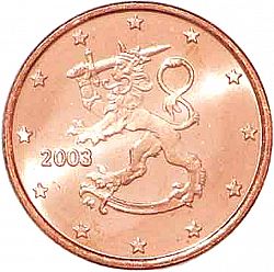 1 cent 2003 Large Obverse coin