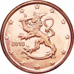 1 cent 2010 Large Obverse coin