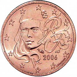 1 cent 2006 Large Obverse coin