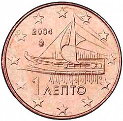 1 cent 2004 Large Obverse coin