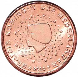 1 cent 2000 Large Obverse coin