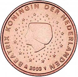 1 cent 2003 Large Obverse coin