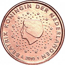 1 cent 2010 Large Obverse coin