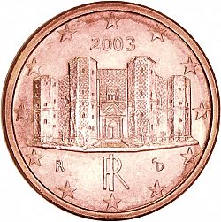 1 cent 2003 Large Obverse coin