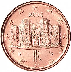 1 cent 2004 Large Obverse coin