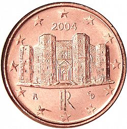 1 cent 2004 Large Obverse coin