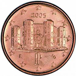 1 cent 2005 Large Obverse coin